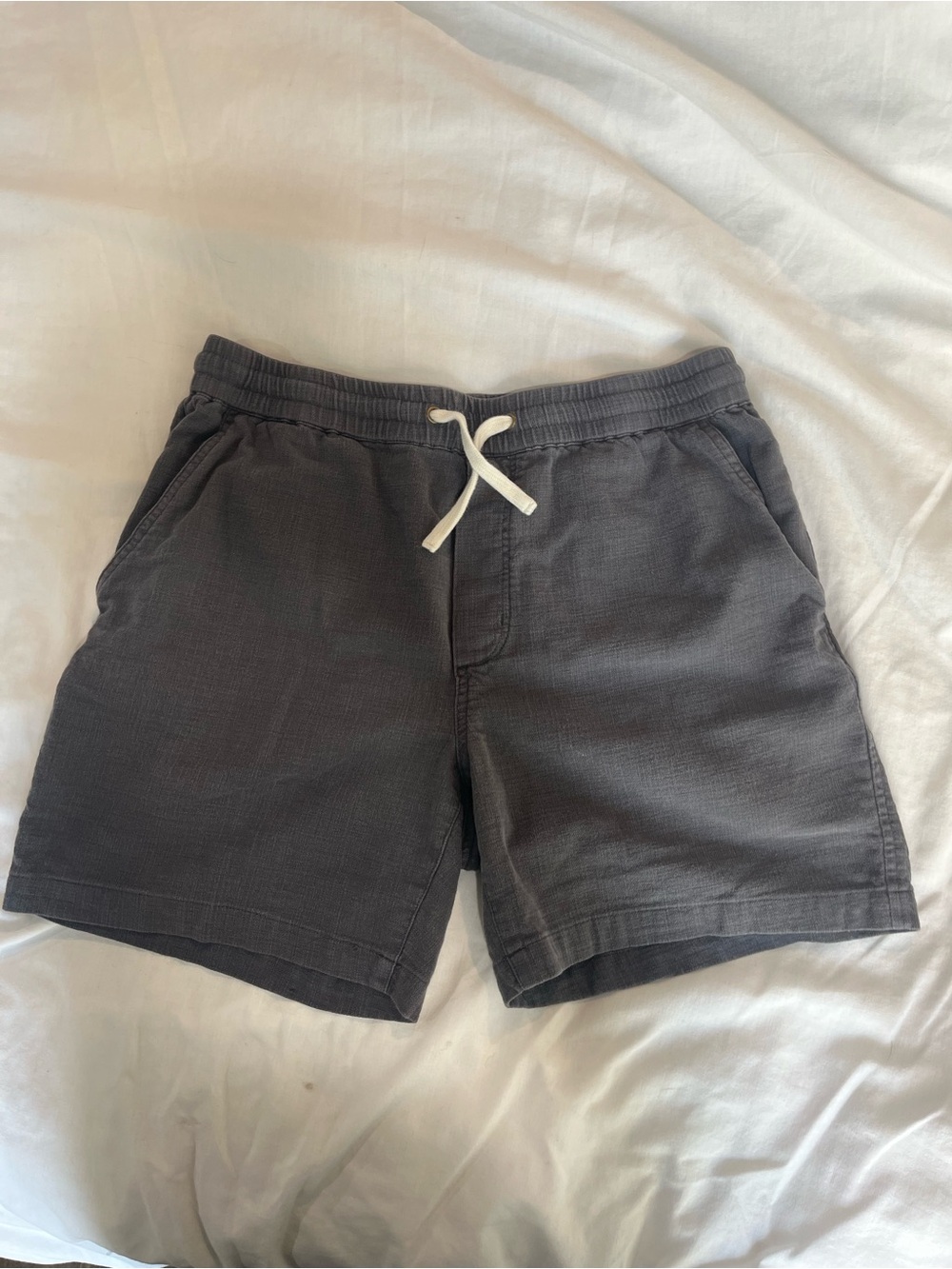 Marine Layer Men's Gray Drawstring Casual Shorts
